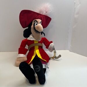 DISNEY STORE Peter Pan CAPTAIN HOOK plush doll stuffed animal toy